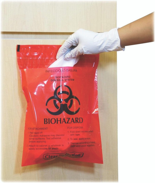 Bio-Hazard Stick on Bag