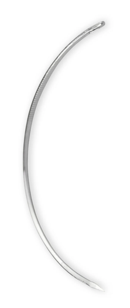 Suture Needles -1/2 Circle Cutting Edge Eye Needle - Size 4 (12 Pack)