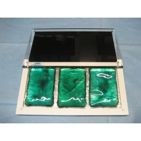 Thermo Controlled Recovery Pad shoe box cage with space gels