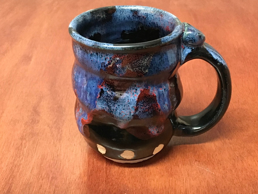 PATRONS ONLY: Cosmic Mug, roughly 8-10oz size, Inspired by a Planetary Nebula (SK5076)