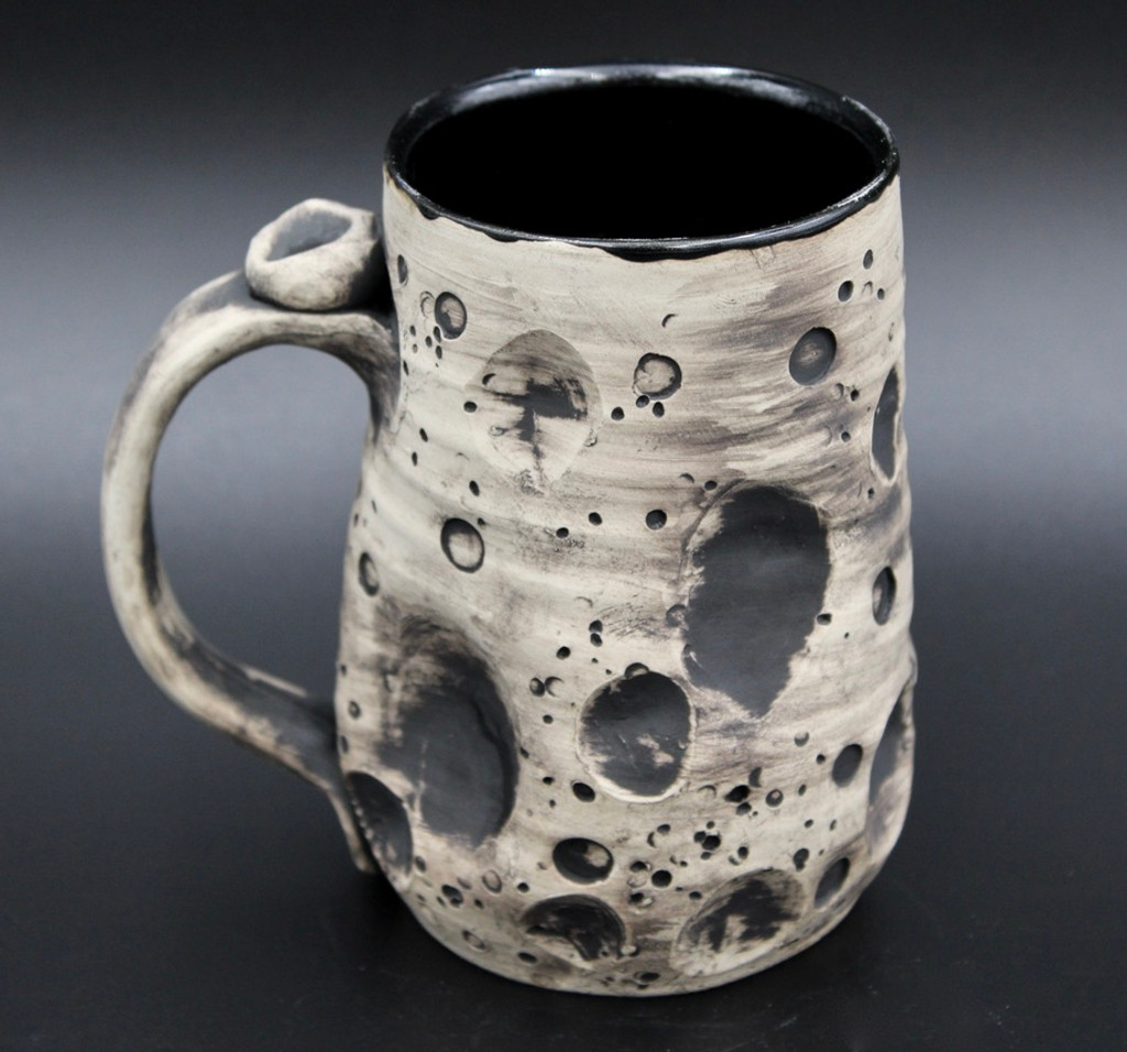 Lunar Mug w/Black Interior, roughly 12-14 ounces  (SK7181)