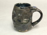 Meteor Mug with a Blue Nebula Interior, roughly 12-14 ounce size, (SK325)