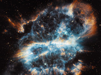 Spiral Cosmic Mug, roughly 10-12oz size, Inspired by a Planetary Nebula (SK4872)