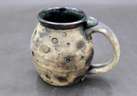 Moon Mug with 24K Gold on Thumb Spot, roughly 18-20 Ounces, (SK7834)
