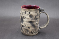 Lunar/Asteroid Mug w/Ruby Red Interior, roughly 14-16 ounces  (SK7903)