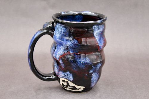 Blue Spiral Cosmic Mug, roughly 14-16 ounces (SK8361)