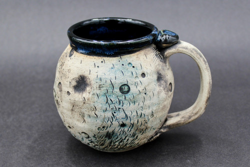 Moon Mug, Light Blue Colors, roughly 18 oz. size, (SK000274)