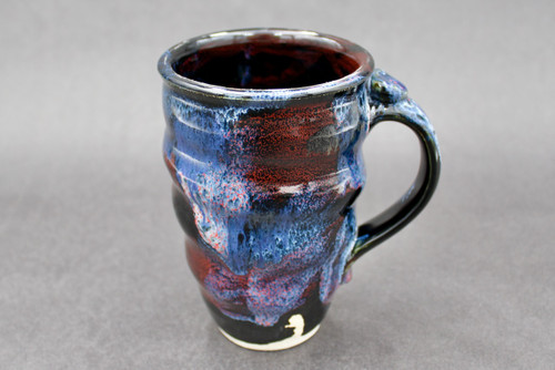 Tall Spiral Cosmic Mug, Blue Nebula, roughly 18-19oz. Size (SK000383)