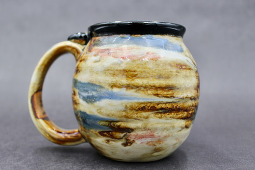 "Jupiter Mug” w/24 Karat Gold Thumb Spot, roughly 15-16 ounce size (SK000454)