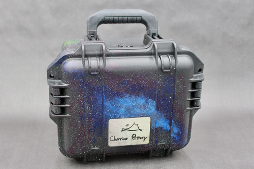 Hard, Protective Case with Foam, Painted with Cosmic Art