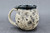 Moon Mug, Solid Black Interior, roughly 14-16oz. size, (SK000292)