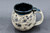 Moon Mug, Black and Blue Interior, roughly 14-16oz. size, (SK000294)