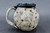 Moon Mug, Black and Blue Interior, roughly 14-16oz. size, (SK000294)