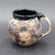 Moon Mug, Rustic Iron Exterior, Black and Blue Interior, roughly 16-18oz. size, (SK000305)