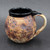Moon Mug, Rustic Iron Exterior, Solid Black Interior, roughly 16-18oz. size, (SK0002306
