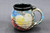 Pluto Mug, Brightly Colored, w/24 karat gold Thumb Spot, Simply Black Interior, roughly 14-16oz size (SK000352)