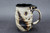 Smooth Asteroid Mug w/Iron Rust Exterior, Black Interior, roughly 13-15 oz. size, (SK000362)