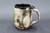 Small, Smooth Asteroid Mug w/Iron Rust Exterior, Black Interior, roughly 10-12 oz. size, (SK000363)