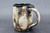 Small, Smooth Asteroid Mug w/Iron Rust Exterior, Black Interior, roughly 10-12 oz. size, (SK000363)