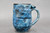 Blue Asteroid Mug, Multicolored Interior, roughly 14-15 oz. size, (SK000480)