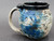 Blue Moon Mug w/24 Karat Gold Thumb Spot and Galaxy Interior, roughly 16-18oz. size, (SK0539)