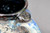 Blue Moon Mug w/24 Karat Gold Thumb Spot and Galaxy Interior, roughly 16-18oz. size, (SK0540)