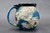 Blue Moon Mug w/24 Karat Gold Thumb Spot and Galaxy Interior, roughly 16-18oz. size, (SK0542)