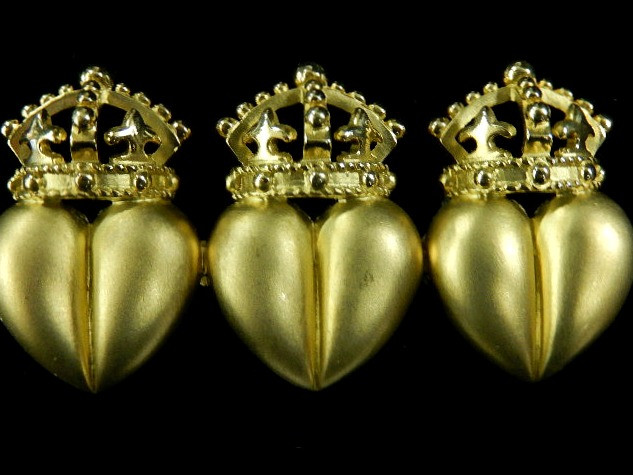 アクセサリー A&G Crown Pierce BARRY KIESELSTEIN CORD HEART CROWN PIN | Antique Womens Necklaces