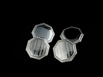 ANTIQUE DOUBLE SIDED CUFF LINKS - 4846JA3700