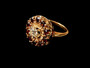 DIAMOND~GARNET RING - 6424DG333