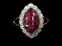 DIAMOND-RUBY RING - 2989mv166