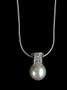 DIAMOND-SOUTH SEA PEARL NECKLACE - 4235MH654