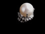 DIAMOND-SOUTH SEA PEARL RING - 1980mh374