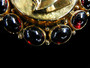 GARNET GOLD PORTRAIT PIN - 3562b2035u