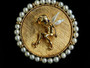 PEARL~SAPPHIRE TINKERBELL PIN - 3690ja4331