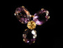 AMETHYST~CITRINE PIN - 6704dg430a