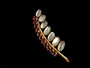 MOONSTONE GARNET BROOCH - 6581B539