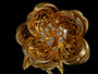 MOVABLE DIAMOND FLOWER BROOCH - 5596DG228