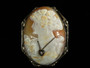 ANTIQUE DIAMOND FILIGREE CAMEO - 3466ja4447