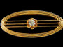 ANTIQUE DIAMOND~GOLD LINGERIE PIN - 5003JB115