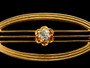 ANTIQUE DIAMOND~GOLD LINGERIE PIN - 5003JB115