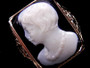 ANTIQUE ONYX CAMEO RING - 1021JA2304