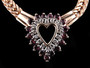 DIAMOND RUBY HEART NECKLACE - 1653HT568