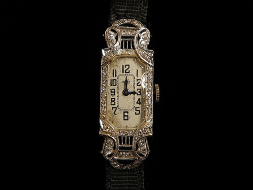 PLATINUM DIAMOND ANTIQUE WATCH | Antique Womens Watches NYC  display picture 1