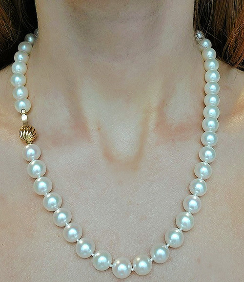 8 x 9 Round Pearl Necklace