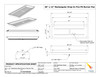 Specifications of 36" x 12" Drop-In Fire Pit Pan