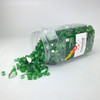 1/2" tempered fire glass in Terrestrial Green Reflective