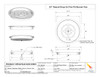 Spec Sheet of the 25" round fire pit burner pan