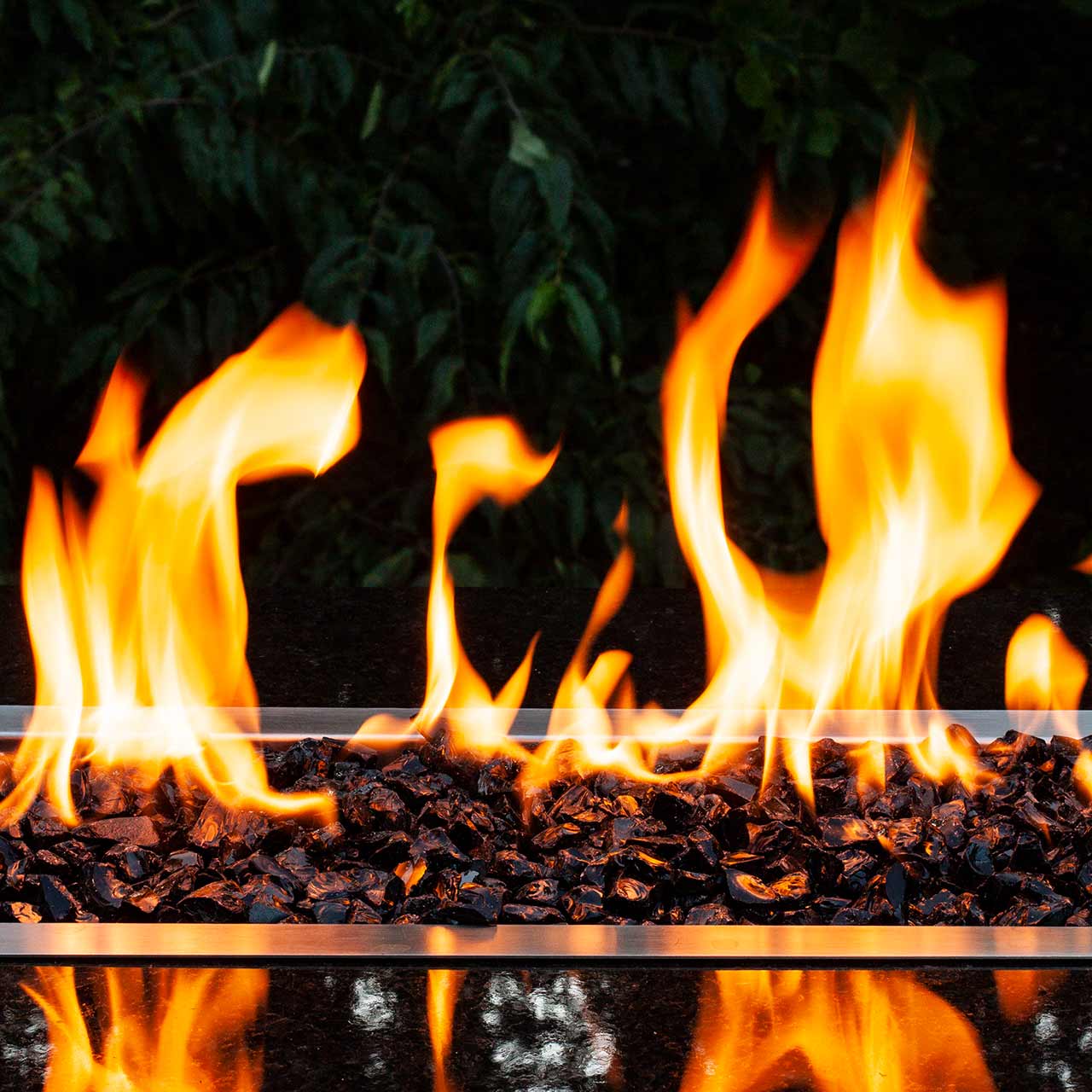 Crushed Fire Glass Onyx Black 1 2 To 3 4 10 Lb Jar