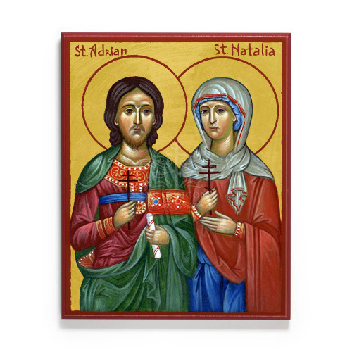 Icon of Saints Adrian and Natalia by Legacy Icons